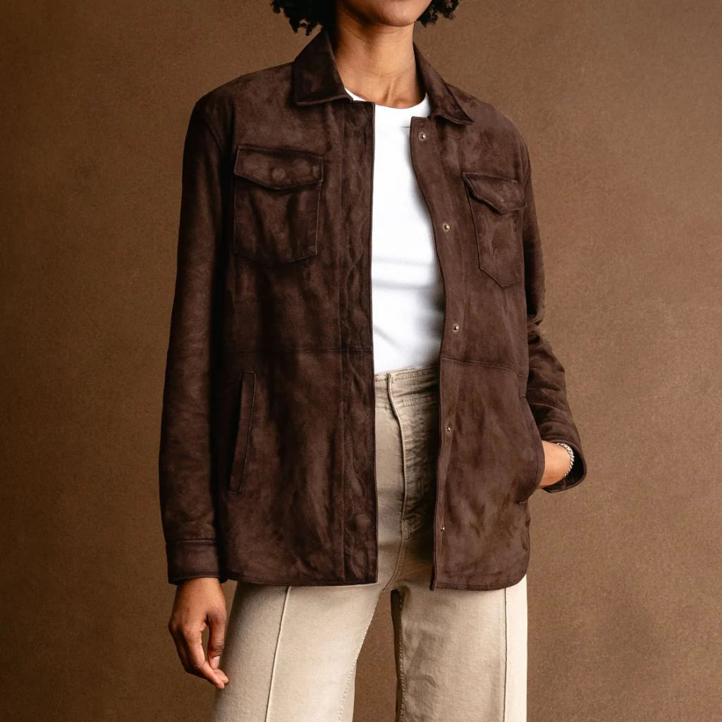 Dakota Shirt Jacket | Brown