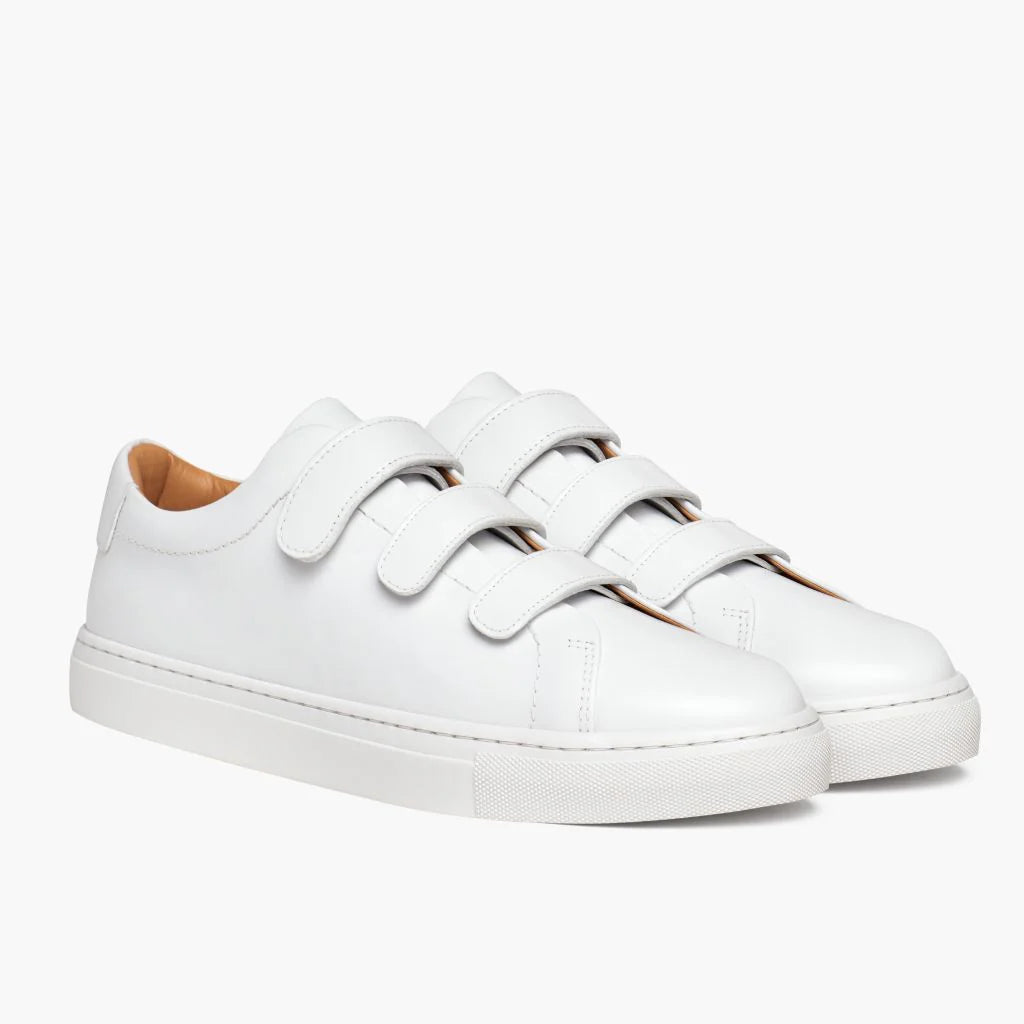 Women's Triple Strap Low Top | White